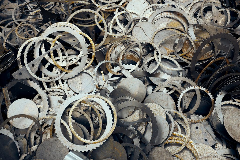 Different types of scrap metal that can be recycled
